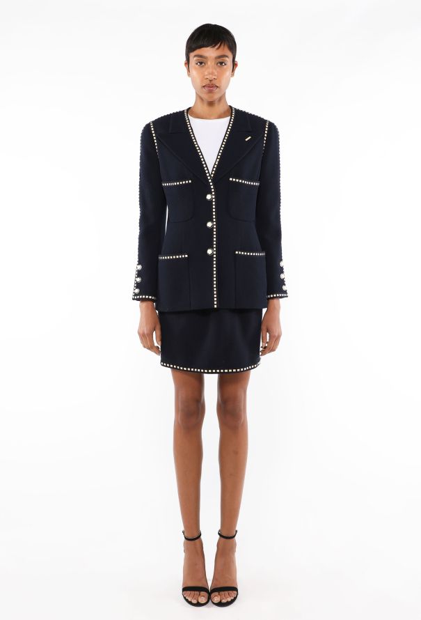 Chanel Bouclé Camélia Trim Ensemble, S/S 1992 - 3