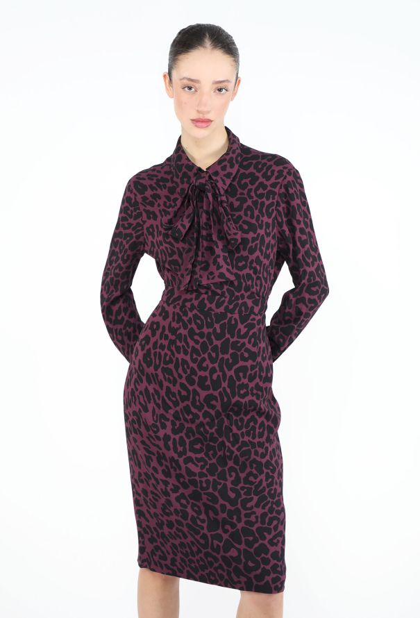 Miu Miu 2015 Leopard Lavallière Ensemble - 6