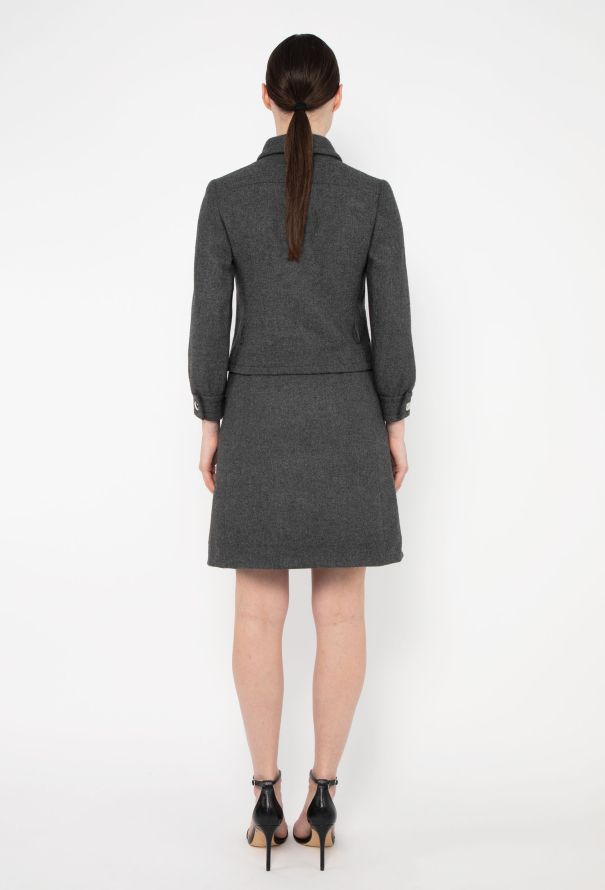 Lanvin 1960s Felted Cropped Mod Ensemble - 5