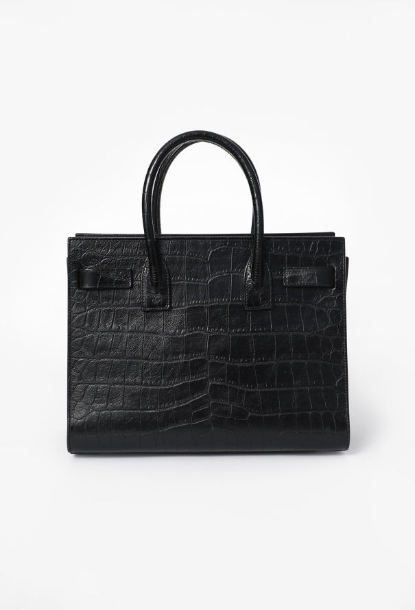 Saint Laurent Embossed Small Sac de Jour - 4
