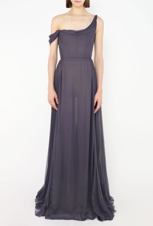 Dior 2025 Chiffon Plissé Bustier Gown - 3