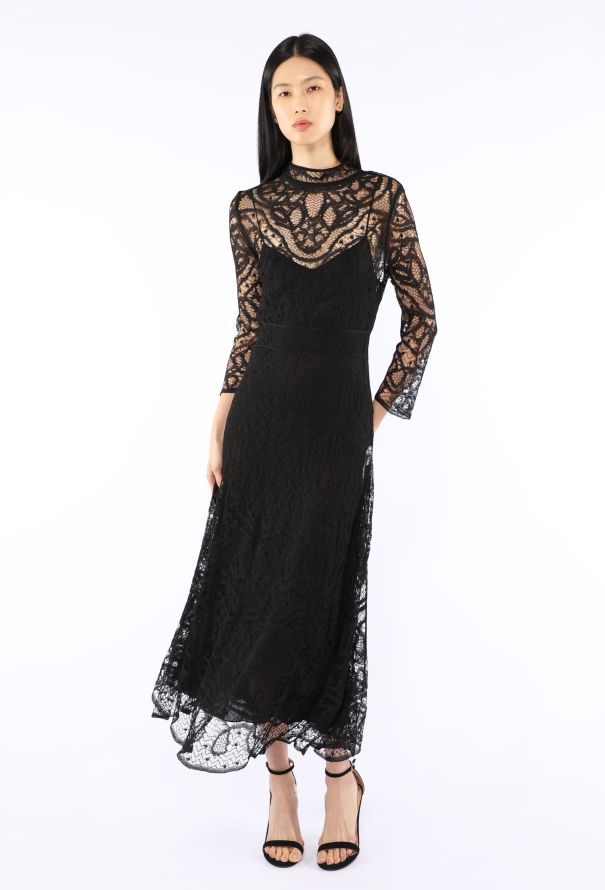 Dior Silk Lace Sheath Dress - 2