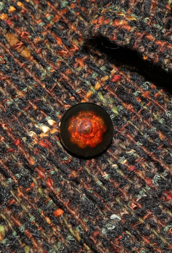 Chanel 1998 Casted Camélia Tweed Jacket - 6