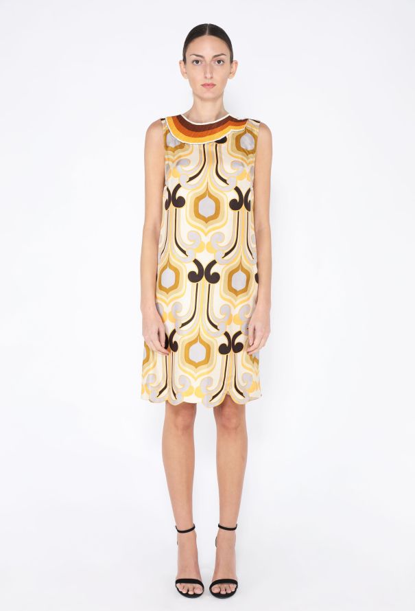 Miu Miu S/S 2005 Silk Printed Dress - 4