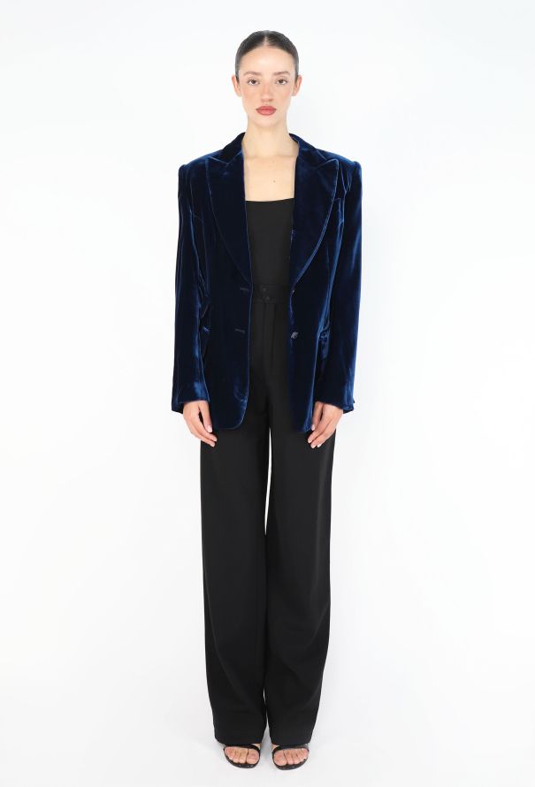 Gucci 1995 Tailored Velvet Blazer - 5