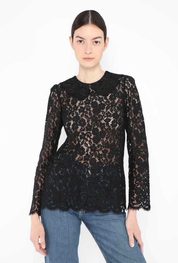 Dolce & Gabbana 2020 Scalloped Guipure Lace Top - 1