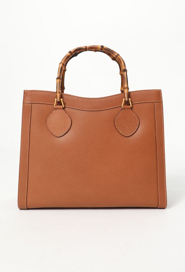 Gucci Brown Diana Bamboo Tote Bag - 1