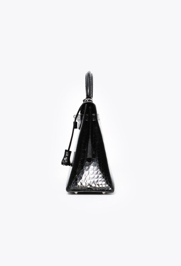 Hermès Black Niloticus Kelly Sellier 32 - 6