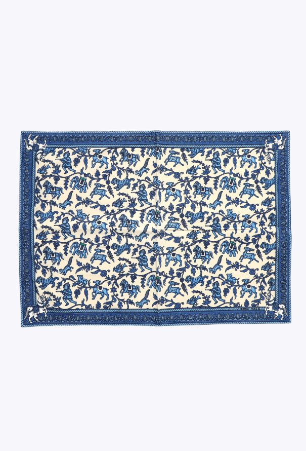 Hermès Vintage 4-Piece 'Chasse en Inde' Placemat Set - 2