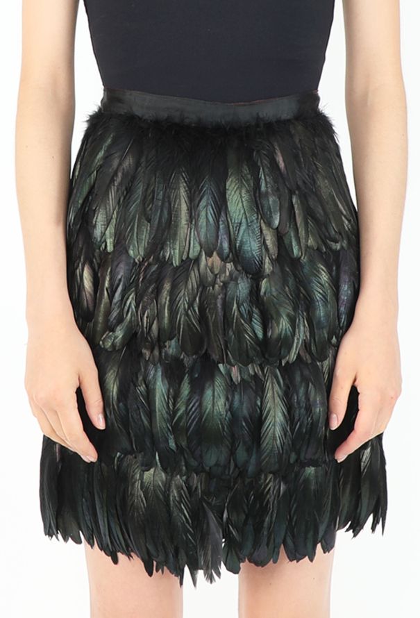 Ombré Tiered Feather Skirt - 3