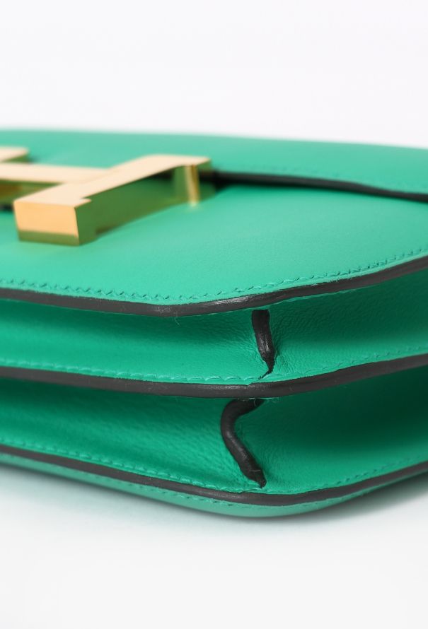 Hermès Menthe Swift Mini Constance III - 9