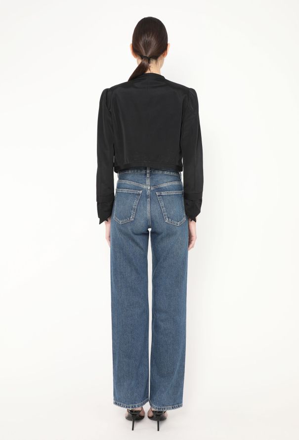 Gianni Versace Early '90s Cropped Gabardine Jacket - 5