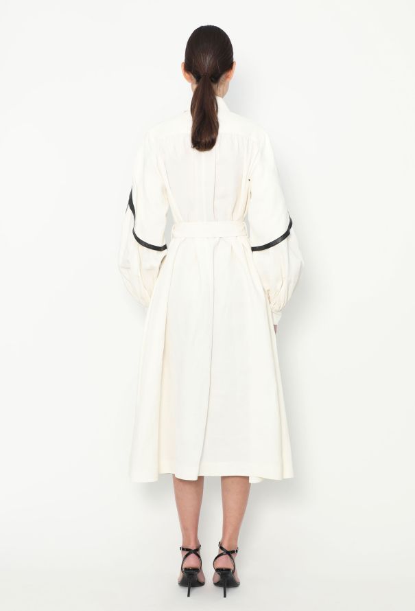 Céline CAMPAIGN S/S 2017 Belted Leather Trim Dress - 8