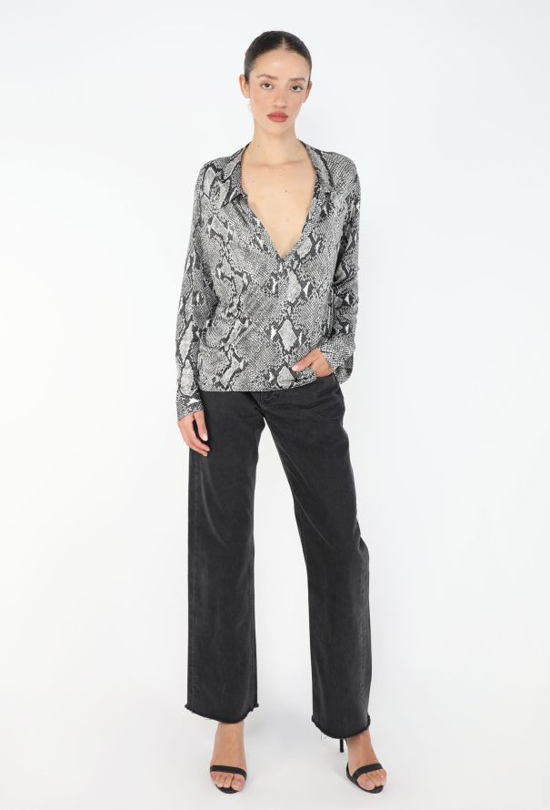 Gucci S/S 2000 Python Printed Tunic - 4