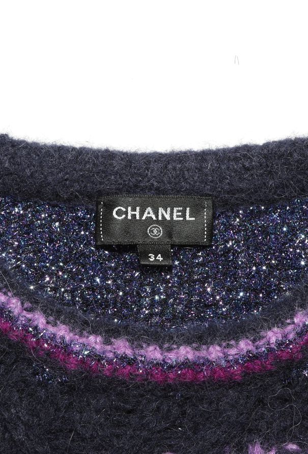Chanel 2022 Iridescent Intarsia Sweater - 6