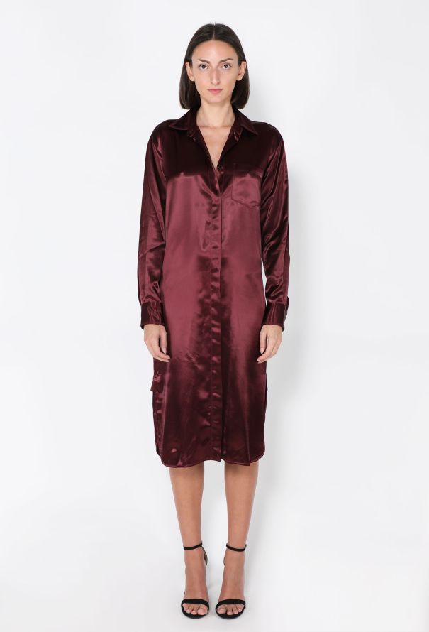 Bottega Veneta Satin Shirt Dress, 2019 - 1