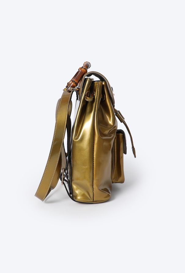 Gucci Vintage Mini Bamboo Backpack - 4