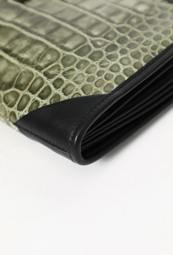 Balenciaga Crocodile Embossed Clutch - 9 Balenciaga Crocodile Embossed Clutch - 9