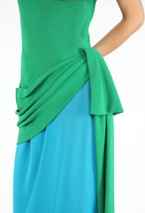 Givenchy RARE Late '80s Draped One-Shoulder Gown - 8