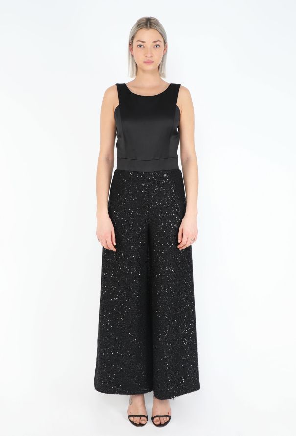 Chanel F/W 2018 Sequin Smoking Jumpsuit - 3