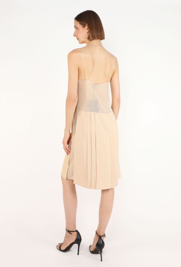 Prada Pleated Silk Slip Dress, Early 2000s - 4