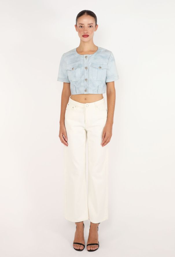 Chanel Cropped Gripoix Denim Top, Resort 2011 - 2