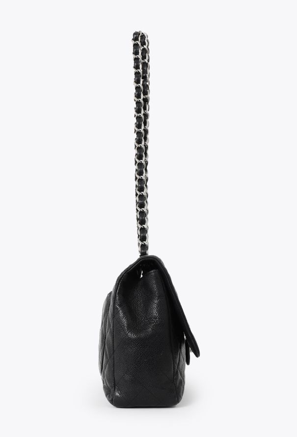 Chanel Black Caviar Jumbo Timeless Bag - 5