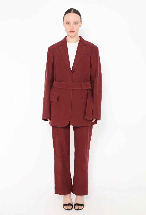 Céline Pre-Fall 2018 Tailored Belted Suit - 5 Céline Pre-Fall 2018 Tailored Belted Suit - 5