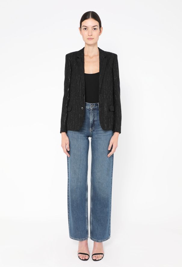 Saint Laurent 2018 Sequin Embroidered Blazer - 4