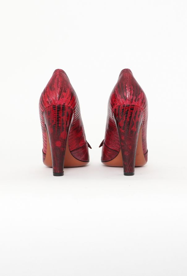 Alaïa Lizard Bow Pumps - 4