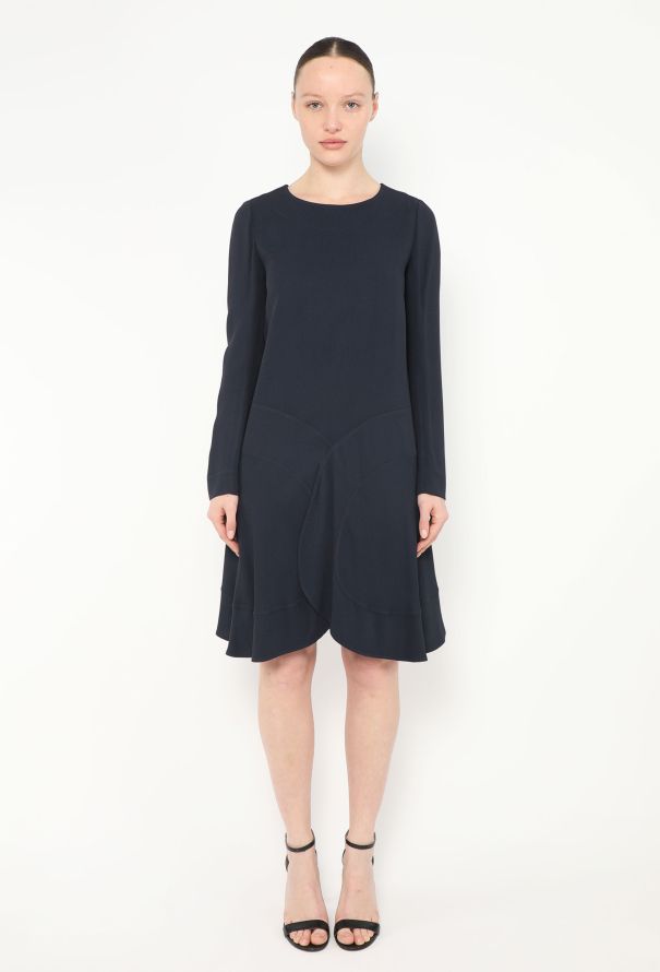 Chloé 2015 Scalloped Crêpe Dress - 3