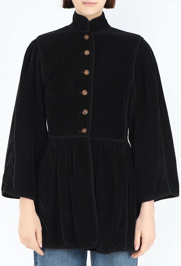 Saint Laurent COLLECTOR 1976 Russian Corduroy Passementerie Jacket - 1