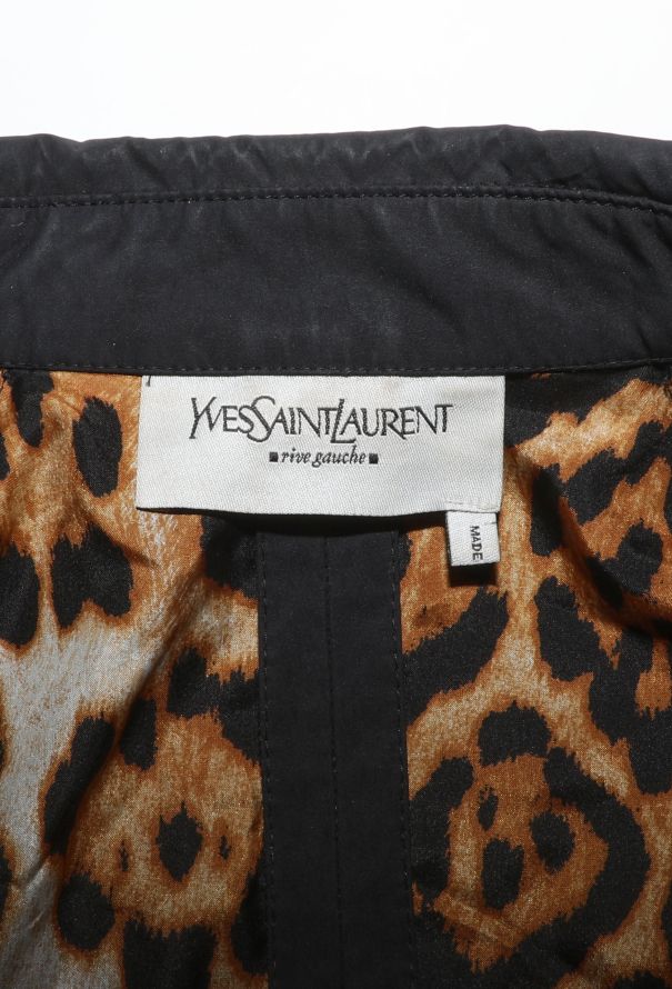 Saint Laurent High-Collar Belted Trench Coat - 9