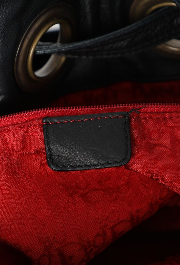 Dior Vintage Cannage Drawstring Bucket Bag - 12