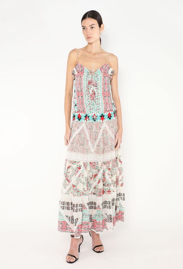Etro S/S 2015 Beaded Geometric Dress - 1