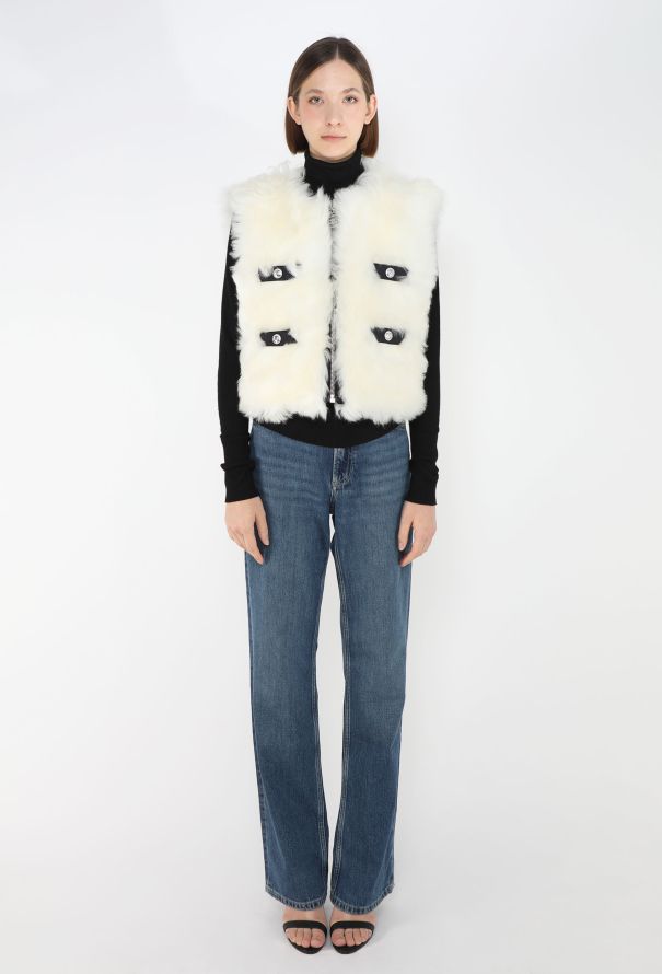 Chanel 2023 Coco Neige Reversible Shearling Vest - 5