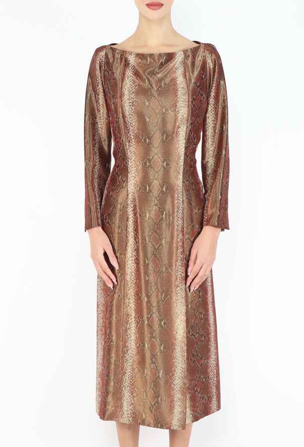 Saint Laurent Haute Couture Python Print Dress, F/W 1991 - 2