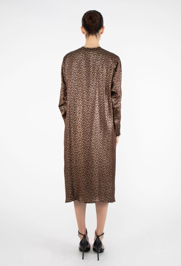 Dior '70s Lamé Jacquard Tunic Dress - 6