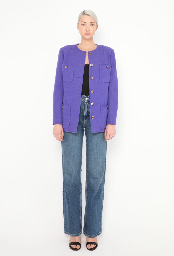 RARE F/W 1991 'CC' Bouclé Jacket | Authentic & Vintage | ReSee