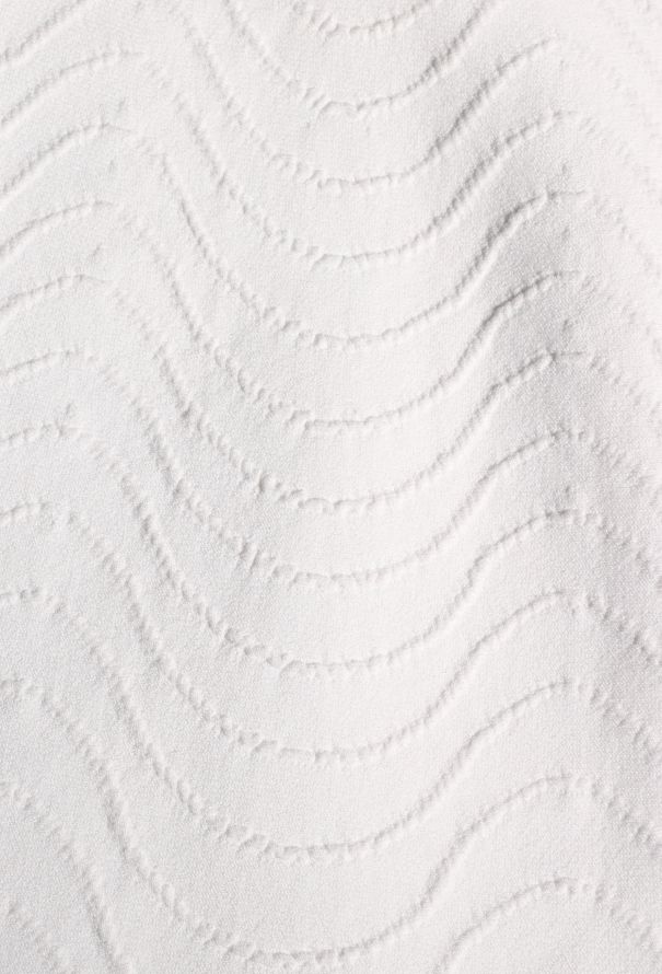 Alaïa Classic Textured Skater Dress White - 6