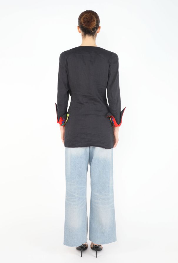 Gianni Versace Baroque Hourglass Linen Jacket, S/S 1991 - 5