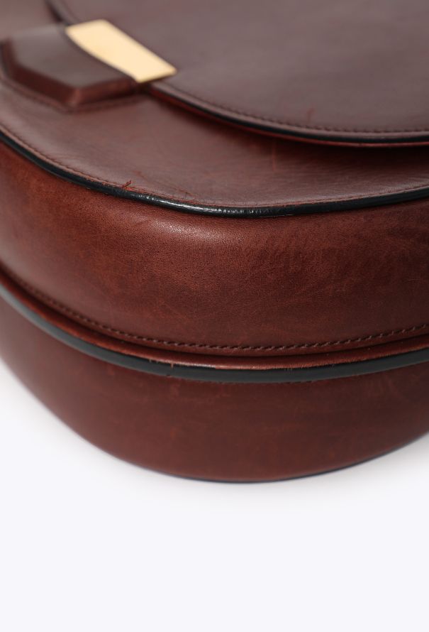 Céline Burgundy Medium Trotteur Crossbody Bag - 9