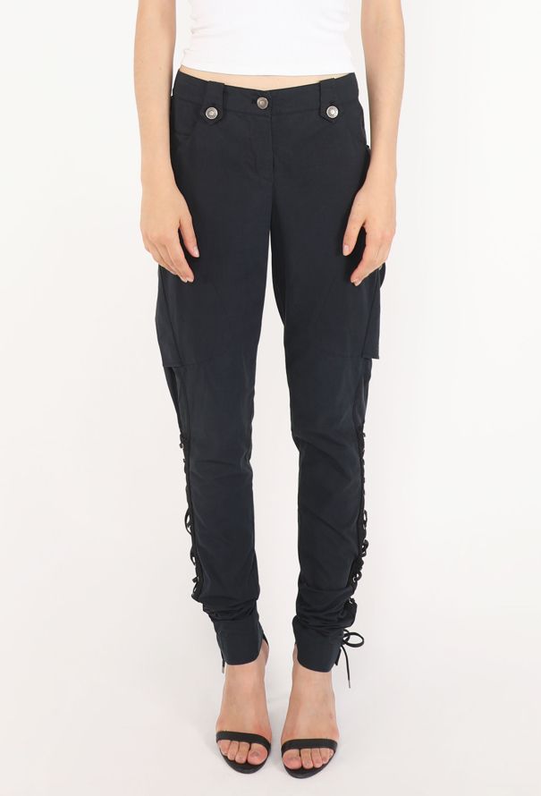 Dior Lace-Up Cotton Trousers, 2004 - 3