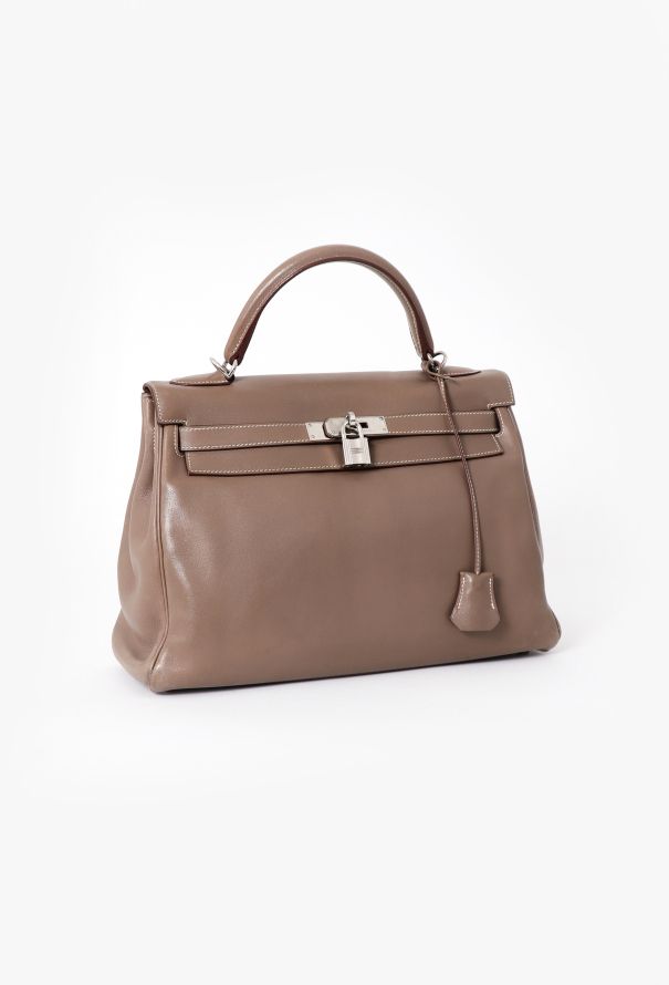 Hermès Etoupe Swift Kelly 32 Retourné - 4