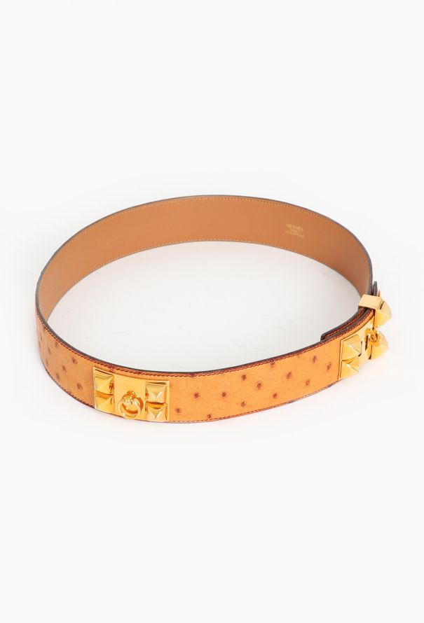 Hermès 1995 Ostrich 'Collier de Chien' Belt - 3 Hermès 1995 Ostrich 'Collier de Chien' Belt - 3
