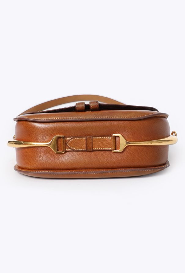Hermès Rare Gold Courchevel Passe-Guide Saddle Bag - 6