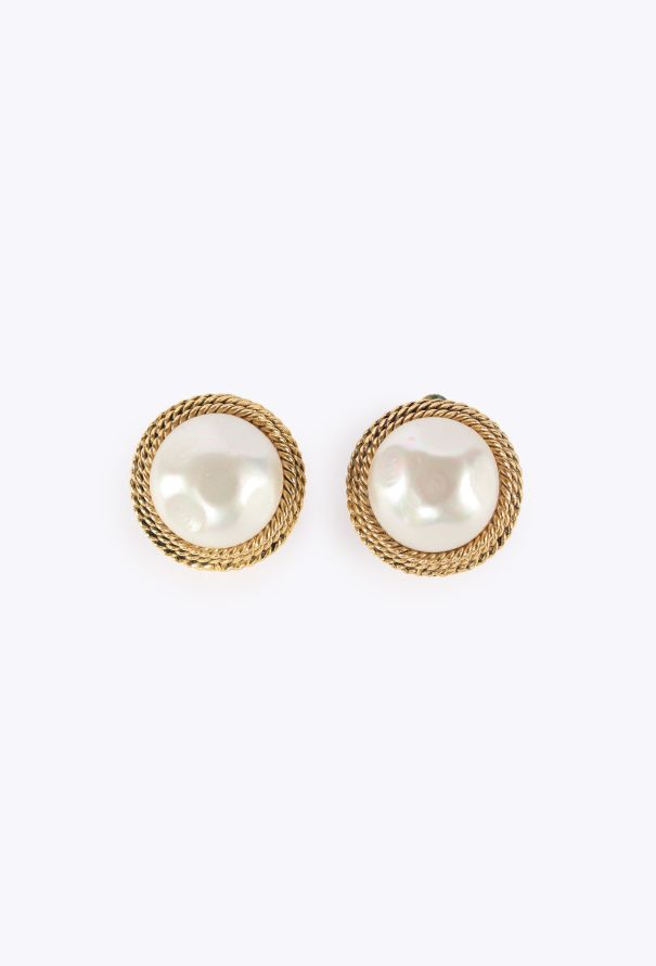Chanel Braided Pearl Clip Earrings, F/W 1984 - 1