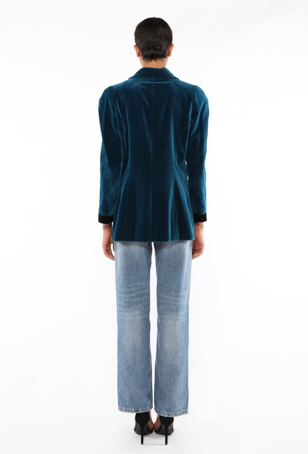 Chanel Velvet 'CC' Button Jacket, F/W 1991 - 7