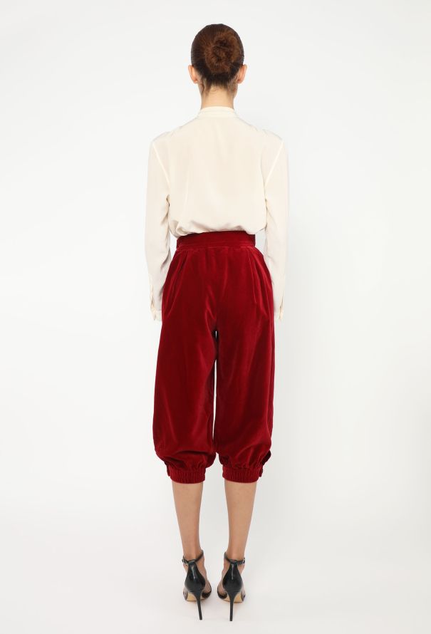Saint Laurent F/W 1991 Pleated Velvet Culottes - 5 Saint Laurent F/W 1991 Pleated Velvet Culottes - 5
