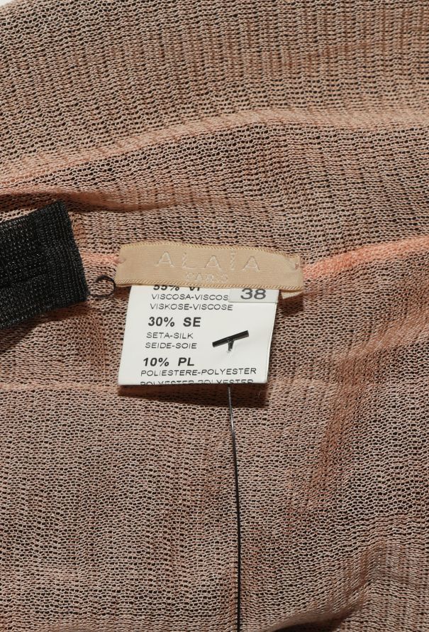 Alaïa Striped Open-Back Skater Dress - 5 Alaïa Striped Open-Back Skater Dress - 5